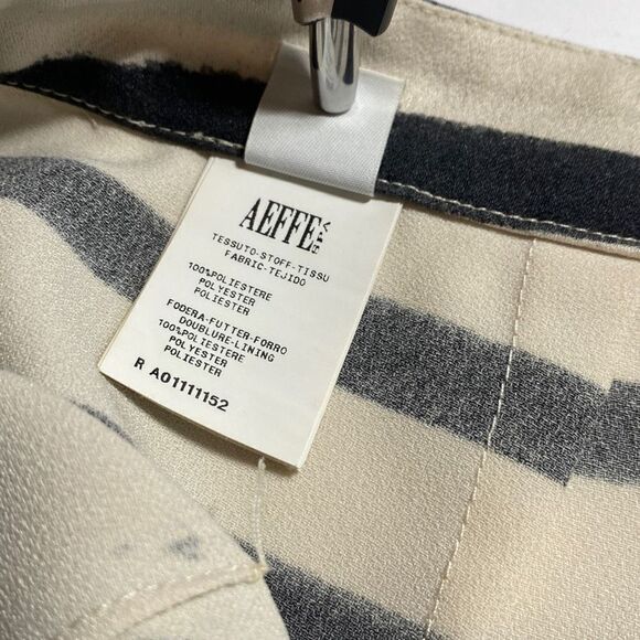 Moschino Cheap & Chic Women's Floral & Striped Print Pencil Skirt Cream Black‎ 6 - Picture 13 of 15